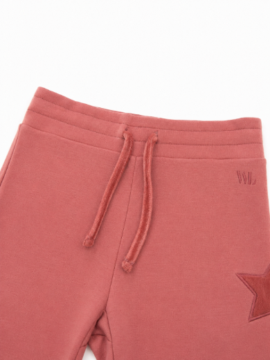 Bilde av WoolLand Sirdal flare star pants girl Burned Rose